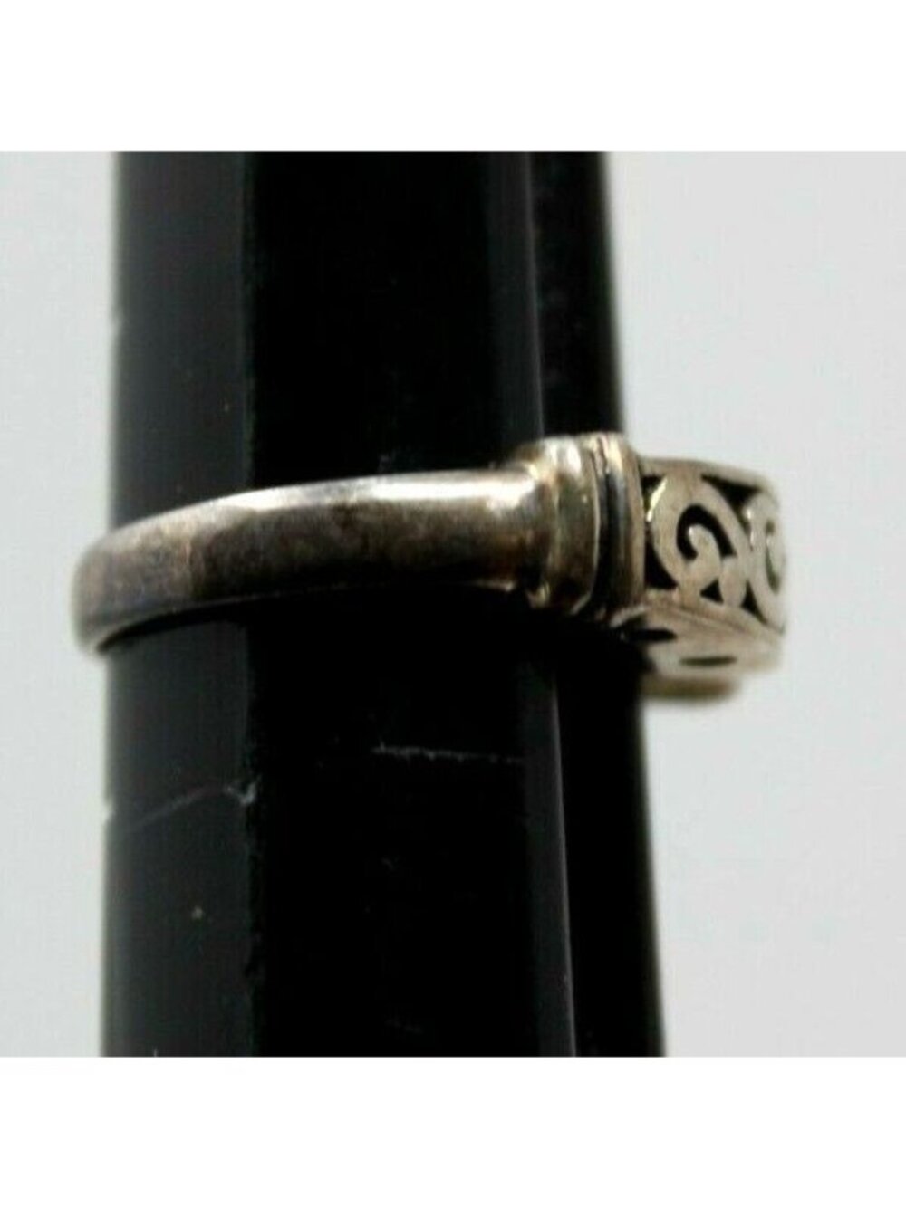 Vintage Sterling Silver Filigree Swirl Band Ring Size 5.5 3.6g Vintage   #RB7 - Picture 8 of 8
